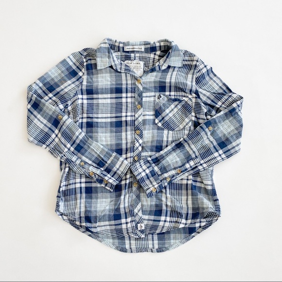 Abercrombie & Fitch Tops - Abercrombie & Fitch Long Sleeve Plaid Button Up
